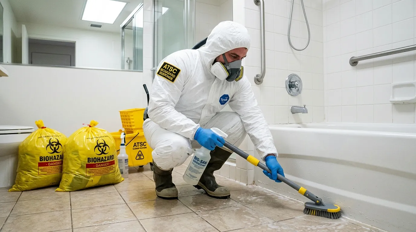 Decontamination equipment deployed for Blood Cleanup in Olympia Heights